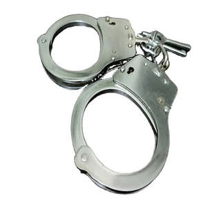 Esposas de Acero Inoxidable de Alta Calidad con Sistema de Doble Bloqueo del Departamento de Seguridad, Esposas de Metal de Carbono - Product Image 4