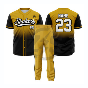 ชุดยูนิฟอร์มเบสบอล Zersia International Shakers สีชมพู-ดำ พิมพ์ลายแบบ Sublimation Transfer สำหรับผู้ใหญ่ แบบ Unisex ผ้าโพลีเอสเตอร์ระบายอากาศได้ดี - Product Image 5