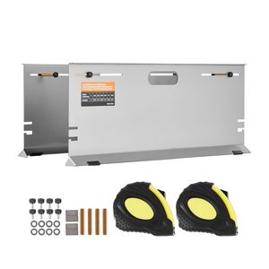 Set di 2 Strumenti per Allineamento Ruote in Acciaio Inox con Piastra di Misurazione dell'Angolo di Convergenza e 4 Aste di Allineamento per Regolazione Ruote Veicoli - Product Image 4