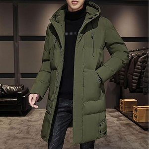 Parka longue matelassée réversible et résistante à l'eau pour homme Solid International, 70 % écologique, coutures de qualité supérieure - Product Image 5
