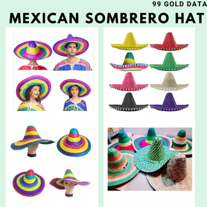 Hot Product Handicraft Mexican Sombrero <b>Straw</b> <b>Hat</b> Wide Brim Protection Lightweight and Breathable for Men and Women - Product Image 4