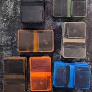 New Design Compact and <b>Small</b> Size Leather <b>Wallet</b> for <b>Mens</b> with Multi Pocket Inside From Indian Exporter at Wholsale Price - Product Image 1