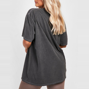 Camisetas de Punto con Estampado Casual para Mujer, Diseño OEM Personalizado, Tejido Suave y Duradero, Corte Holgado para Tiendas de Moda o Marcas Privadas - Product Image 2