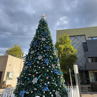 Große PVC-LED-Leuchten im Freien Weihnachts baum Wasserdicht verzierter großer Weihnachts baum