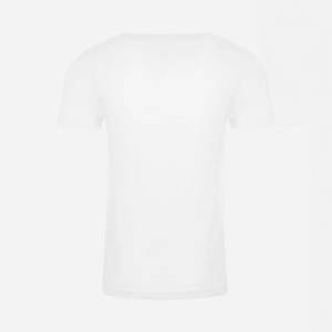 T-shirt femme col rond en coton mélangé de haute qualité, modèle Next Level 6410, blanc - Product Image 6