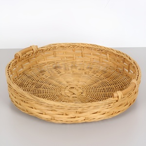 Braided rattan <b>tray</b> for coffee table decor superior quality natural <b>storage</b> <b>trays</b> lowest cost - Product Image 4