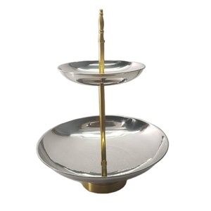 Soporte de pastel de acero inoxidable tipo plegado soporte de pastel de diseño moderno 2024 superventas 2024 herramientas de cocina - Product Image 1