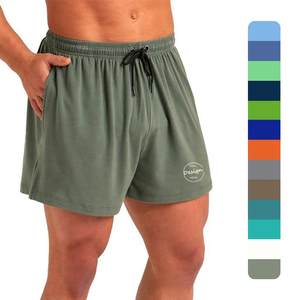 Shorts en jean cargo patchwork pour hommes, déchirés et délavés, bleus, multi-poches, vente en gros, shorts décontractés unis pour hommes - Product Image 3