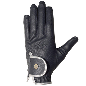 Golf <b>Glove</b> Right Hand Genuine <b>Leather</b> Non Slip Pull On Unisex <b>Black</b> - Product Image 2