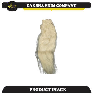 Extensions de cheveux indiens blonds de qualité supérieure teints en lumière vierges brésiliennes Remy Hair Soyeux Straight Wave Style Raw Temple Trame de cheveux humains - Product Image 4