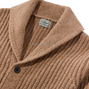 Custom Unisex V-Neck Cable Knit Acrylic Breathable Pullover Sweater <b>Long</b> Sleeve Winter OEM Wholesale Private Label Bulk Order - Product Image 5