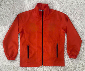 เสื้อแจ็คเก็ตกันลมน้ำหนักเบาแบบ OEM ODM สำหรับผู้ชาย แจ็คเก็ตกันลมแบบซิปเต็มตัว เสื้อคลุมลำลองแฟชั่นสำหรับผู้ซื้อชาวอเมริกัน รับออเดอร์จำนวนมาก - Product Image 5