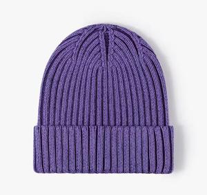 Unisex Solid Color Ribbed Beanie Hat 100% Polyester Adjustable Breathable & Waterproof Street Style <b>Winter</b> <b>Cap</b> for Adults - Product Image 5