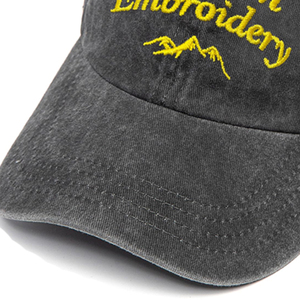 Casquette de baseball en jean délavé vintage, unisexe, ajustable, en coton, style papa, avec logo brodé, style urbain et sportif, fournisseur direct d'usine - Product Image 5