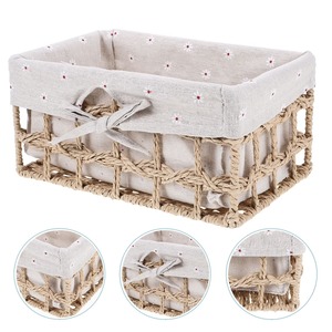 Paniers de rangement en jonc de mer beige, faits à la main, écologiques, vente en gros, fabriqués au Vietnam - Product Image 5
