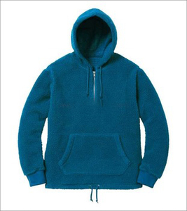 Men's Cozy Sherpa Hoodie Fabric Winter Plush <b>Fleece</b> <b>Lined</b> Pullover <b>Jacket</b> Hiking Camping Everyday Wear Warmth High Streetwear - Product Image 3