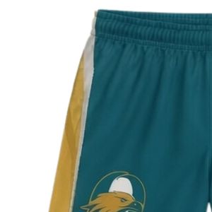 Unisex Teal Gold Sublimated Lacrosse Shorts Lightweight Polyester <b>Athletic</b> Sports Uniform Team Performance Apparel - Product Image 5