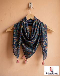 Pañuelo Cuadrado con Estampado Personalizado, Sensación de Seda, Suave y Ligero, Pañuelo de Moda para Mujer, Fabricante Textil OEM ODM, Venta al Por Mayor - Product Image 3