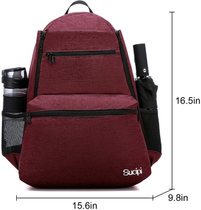 Sac de pickleball personnalisé professionnel pour hommes et femmes, capacité 30-40L, avec compartiment ventilé pour chaussures, cadre externe, peut contenir 2 raquettes - Product Image 5