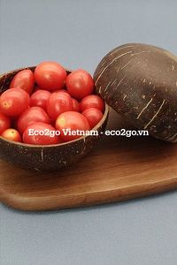 ชามเปลือกมะพร้าวธรรมชาติ ทำด้วยมือ สำหรับเสิร์ฟอาหาร สลัด ของหวาน และอาหารที่บ้าน Eco2go เวียดนาม - Product Image 3