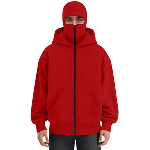 Sweat à capuche Ninja pour homme en molleton léger, respirant et écologique, en tissu laine/viscose réglable, haute qualité - Product Image 6