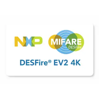 Tarjeta de Control de Acceso RFID Térmica EV2 4K, Tarjeta Inteligente de PVC Segura