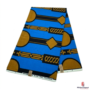 African Wax Print Cotton Twill <b>Fabric</b> Ankara Dress Shirt Material Fashion Textile Boys OEM ODM Custom <b>Fabric</b> Manufacturer - Product Image 1