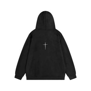 100% Cotton Blank Thick Fleece Heavy Weight Oversized Custom Print Logo Men's Hoodies & <b>Sweatshirts</b> <b>Embroidery</b> Front - Product Image 2