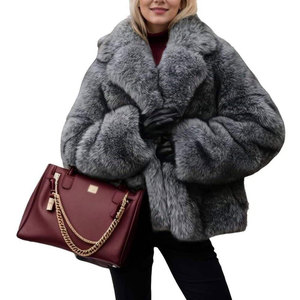 Manteaux en fourrure pour femmes de qualité supérieure, chauds et moelleux pour l'hiver, longs, doux, élégants, style vêtements d'extérieur tendance, manteaux en fausse fourrure élégants - Product Image 1