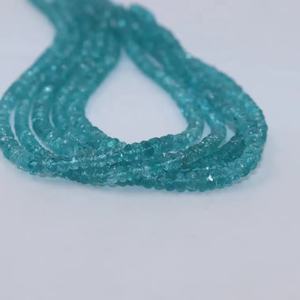 AAA Quality Natural Apatite Faceted Rondelle Beads Loose Gemstones 5-6mm for Jewelry Making - Product Image 1