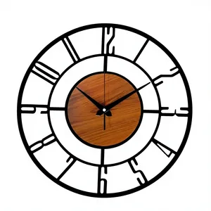 Metal <b>Wall</b> <b>Clock</b> for Living Room Stylish Latest Modern <b>Decorative</b> Silent <b>Wall</b> <b>Clock</b> for Home Office Bedroom - Product Image 1