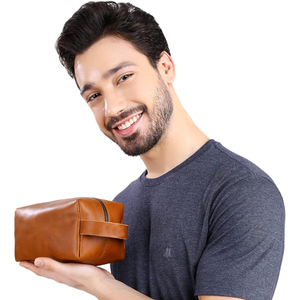 Nouvelle Trousse de Toilette en Cuir 2026 avec Logo Personnalisé, Grande Capacité, Imperméable, Organisateur de Voyage pour Femmes, pour Rangement - Product Image 2