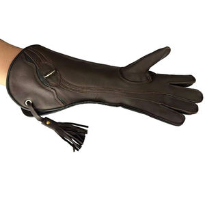 Professional Training Falconry Gloves 100% <b>Cow</b>- Hide Leather with Custom Embroider Top-Quality Customized - Product Image 2