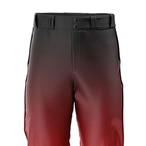 Pantalon de baseball imprimé respirant de haute qualité, couleur marine, rayures latérales rouge et blanc, pantalon long de softball pour homme, séchage rapide - Product Image 6