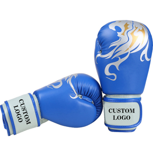 Gants de boxe personnalisés pour adultes en gros, design vierge à bas prix avec votre logo, en cuir PU, pour entraînement MMA, tailles homme - Product Image 1