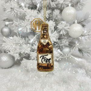 Beaded Bottle Shape Hanging Ornament Handmade <b>Christmas</b> <b>Tree</b> Decoration Fizz Design Festival Charm - Product Image 4