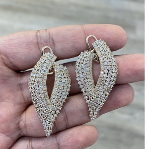 Pendientes Colgantes de Lujo en Oro Amarillo de 14 Quilates con Diamante Cultivado en Laboratorio de 6.25 Quilates para Mujer, Claridad VVS, Diamantes CVD - Product Image 4