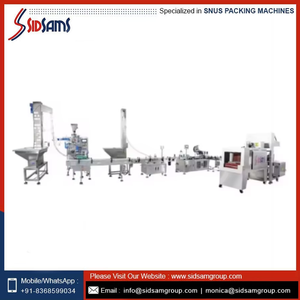 Industrial Multi-Function Snus Packaging Line for Beverage & Food Applications with Automatic Filling <b>Sealing</b> Packaging System - Product Image 2