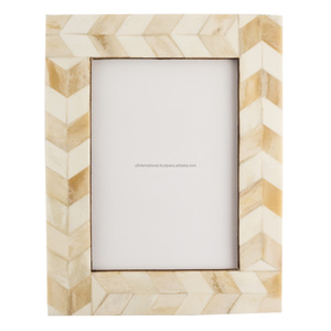 Marco de fotos con incrustaciones de hueso para decoración del hogar, marco de fotos de madera con diseño personalizado - Product Image 4