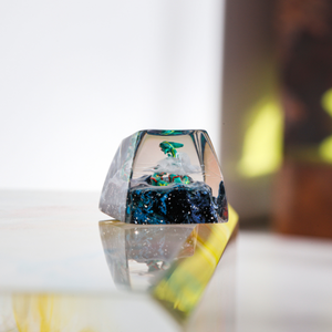 คีย์แคปช่างฝีมือแห่งป่าลึกลับ, คีย์แคปแบบกำหนดเอง, คีย์แคปอนิเมะน่ารัก, คีย์แคปสีเขียว, ชุดคีย์แคป, คีย์แคปไม้ - Product Image 1