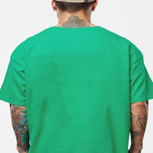 T-shirt rétro surdimensionné délavé à l'acide pour homme Streetwear sérigraphié avec logo personnalisé - Product Image 5