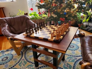 ILAHI's Eco-Friendly Rustic Polished Rectangle <b>Chess</b> <b>Board</b> Game 100% Handmade Pure Wood Animal/Love Style Customized Size <b>Chess</b> - Product Image 6