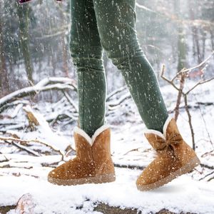 Stivali Invernali Super Morbidi a Metà Polpaccio per Donne, Scarpe con Fodera Calda in Peluche Ispessito - Product Image 4