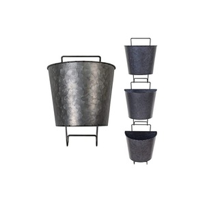 Fresh Trending <b>Wall</b> Mounted Galvanized Planter And Flower Vases Indoor <b>Decorative</b> Flower Pots Hanging Planters - Product Image 2