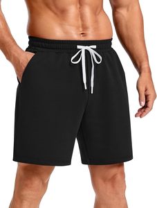 Pantalones Cortos Modernos y Cómodos para Hombre, de Tela de Algodón, Transpirables, Suaves, con Cintura Elástica, Casuales, para Playa, Deportes, Correr, Uso Diario, Ropa de Moda - Product Image 5