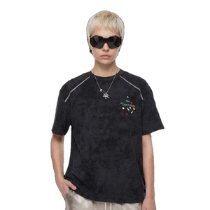 Camiseta de Manga Corta para Hombre, de Secado Rápido, Color Sólido, Cuello Redondo, Estilo Casual, Diseño Estampado, Corte Regular, 100% Poliéster, Tejido de Punto - Product Image 3