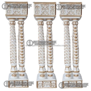 Modernos y Sencillos Pilares de Madera para Decoración del Hogar, Artículos para Fiestas con Temática India, Luz LED, MOQ Bajo - Product Image 5