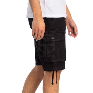 Shorts cargo décontractés pour hommes avec logo imprimé sur le devant, en nylon/coton, respirants et à séchage rapide, taille adulte, fabriqués au Pakistan - Product Image 4