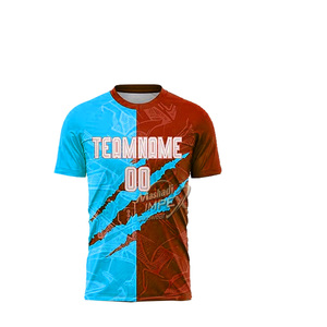 Camiseta de Fútbol Messi de Alta Calidad, Ligera, de Manga Corta, Secado Rápido, Transpirable, Antibacteriana, Anti-UV, Personalizable con Nombre y Logotipo OEM - Product Image 5
