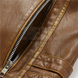Chaleco de Cuero para Hombre, Transpirable, Cálido para Invierno, Uso Casual, Precio Razonable, Personalizable - Product Image 4
